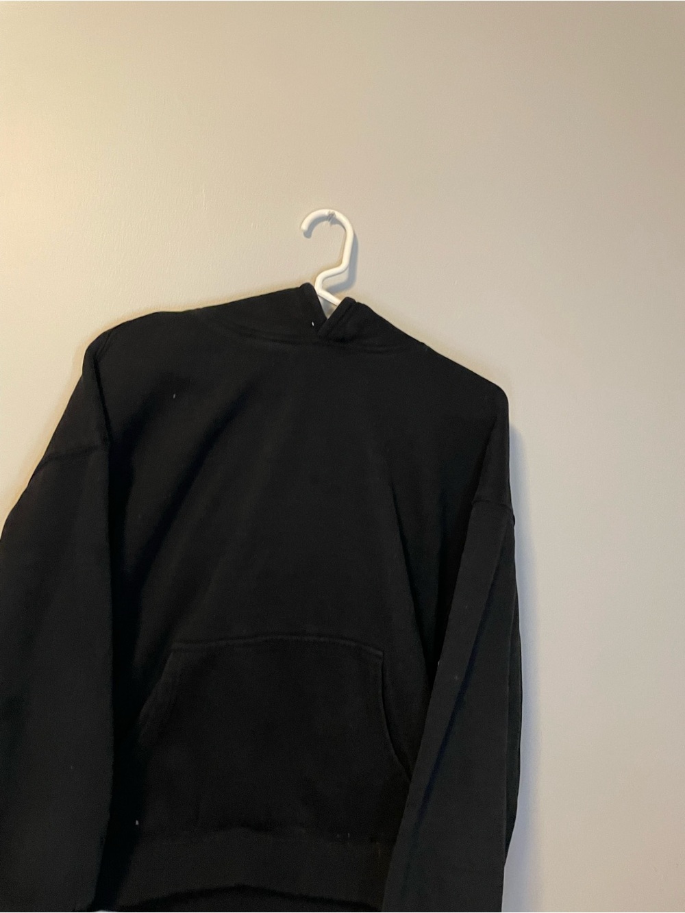 Classic Black Women's Hoodie with Front Pocket